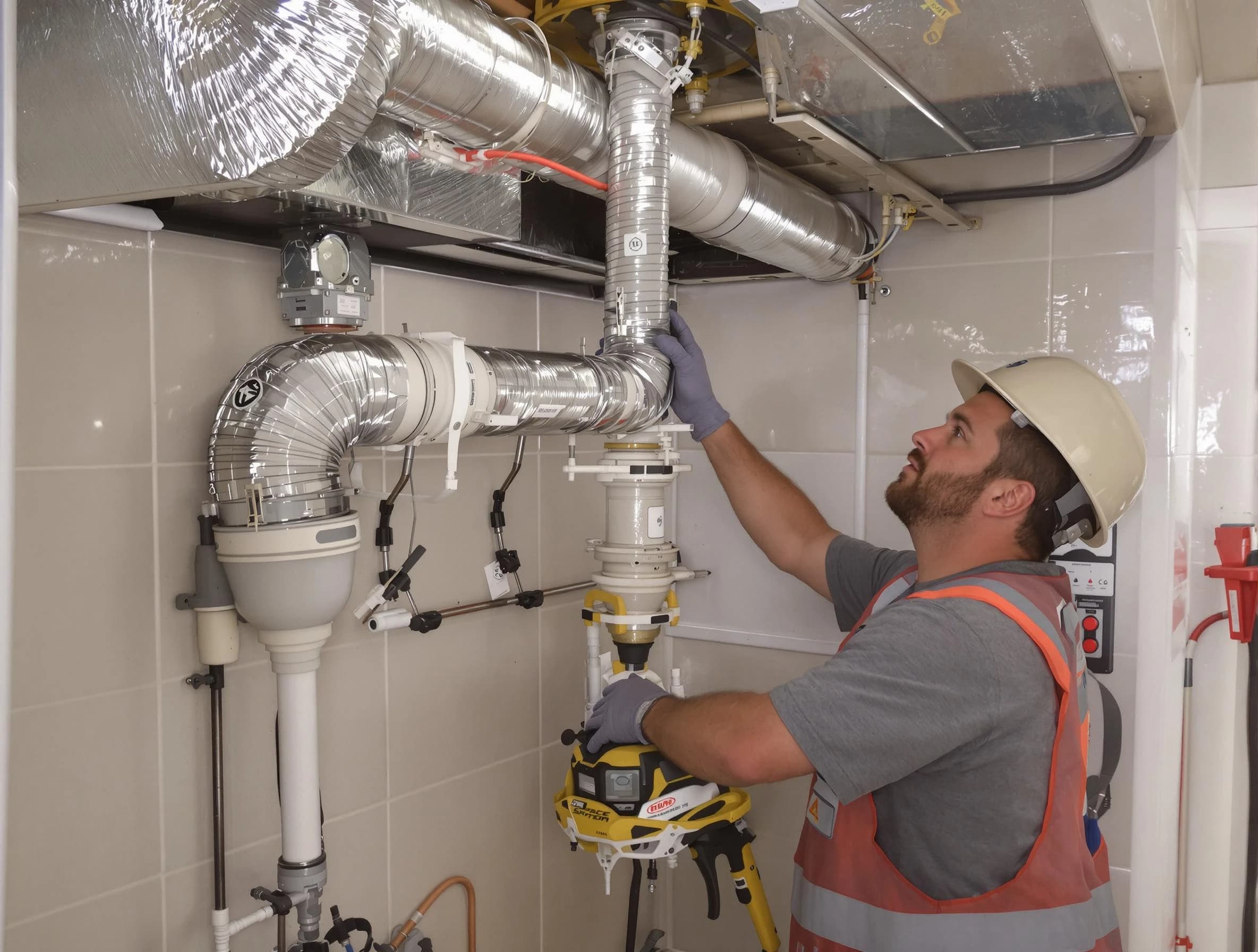 Sandia Heights Dryer Vent Cleaning expert performing professional dryer vent repair and installation in Sandia Heights