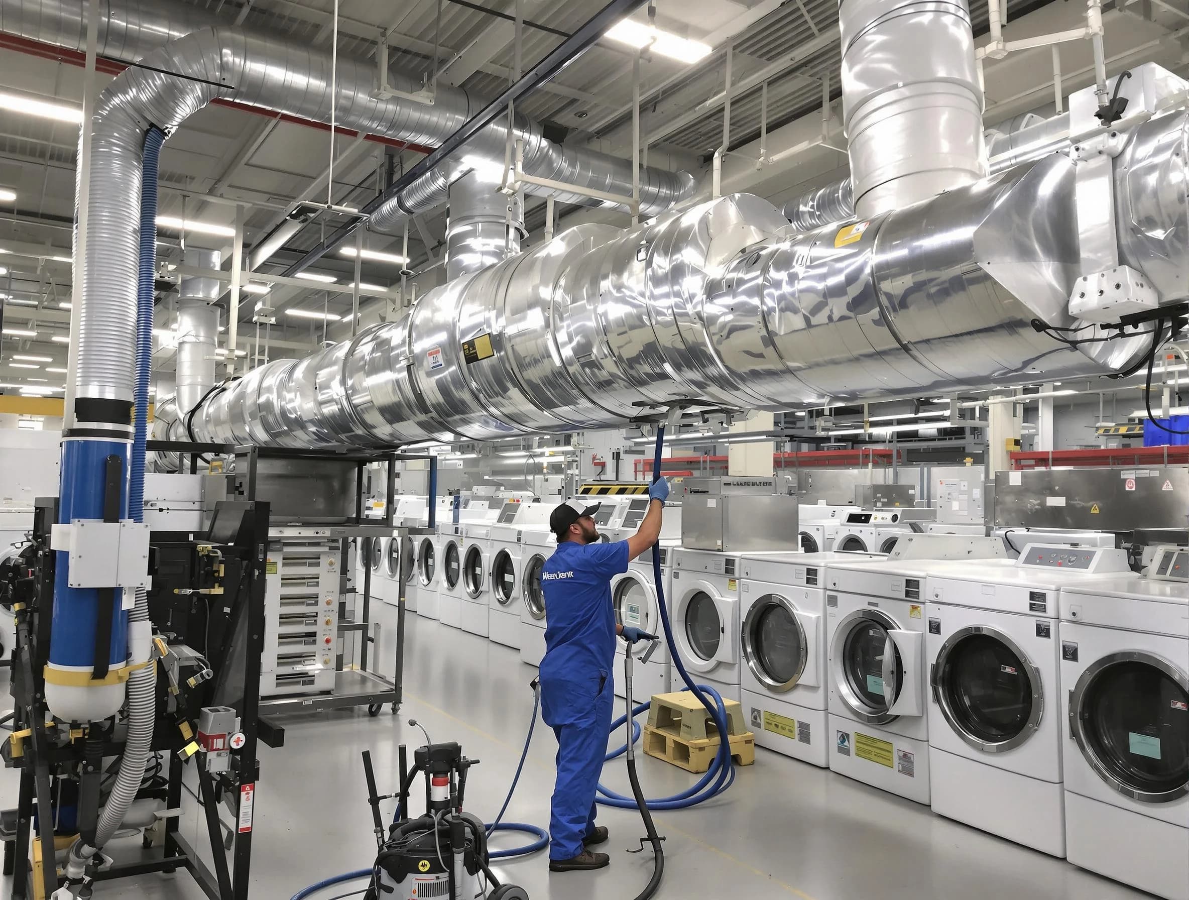 Sandia Heights Dryer Vent Cleaning team performing heavy-duty industrial dryer vent cleaning in Sandia Heights